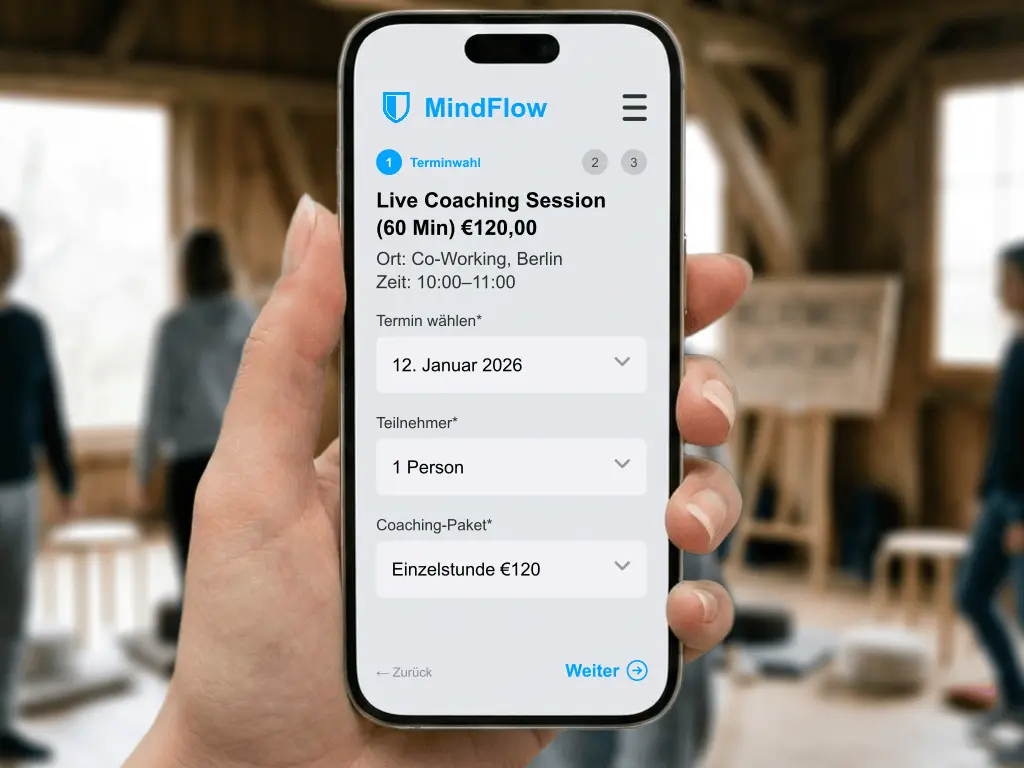 Heldenreise Seminar Online Buchung Ratenzahlung für Retreats und Workshops Anmeldeformular