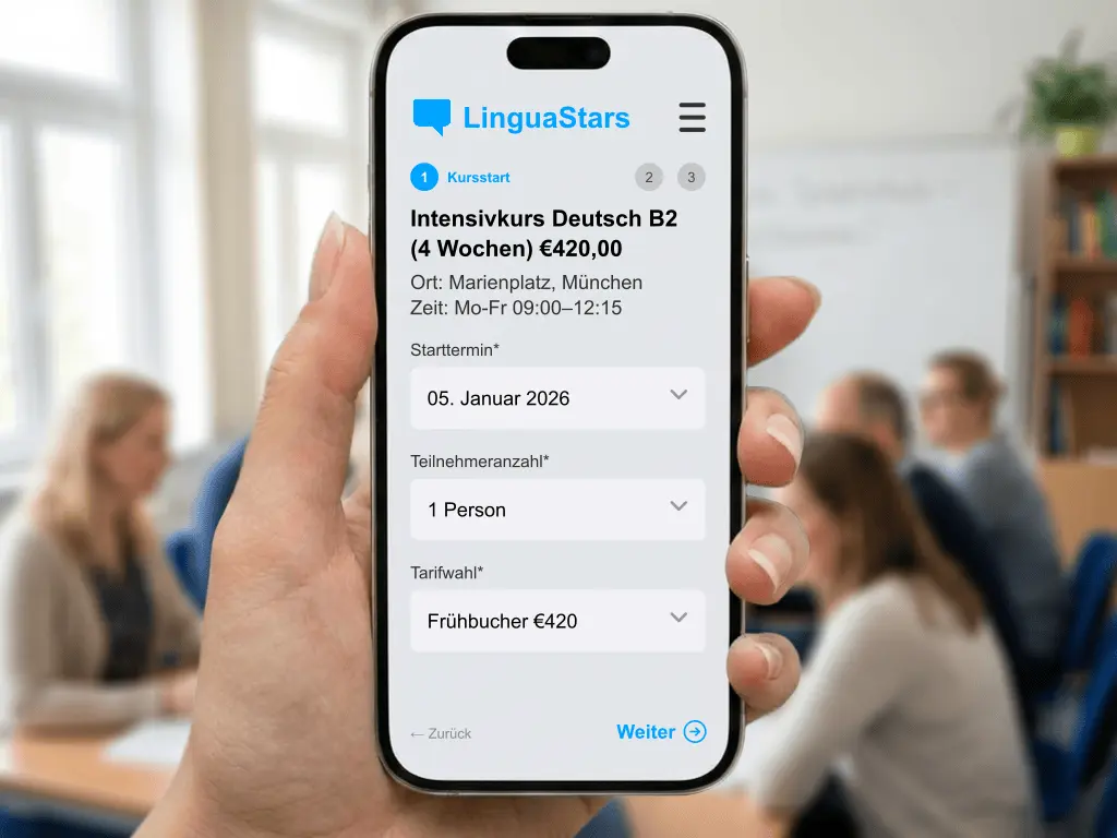Online Buchungssystem für Sprachkurse Nachhilfe und Einstufungstests in Sprachschulen